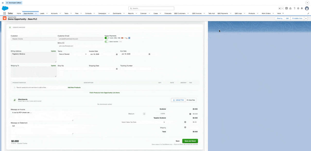A Tally macro pulling invoice line items from multiple records in one click